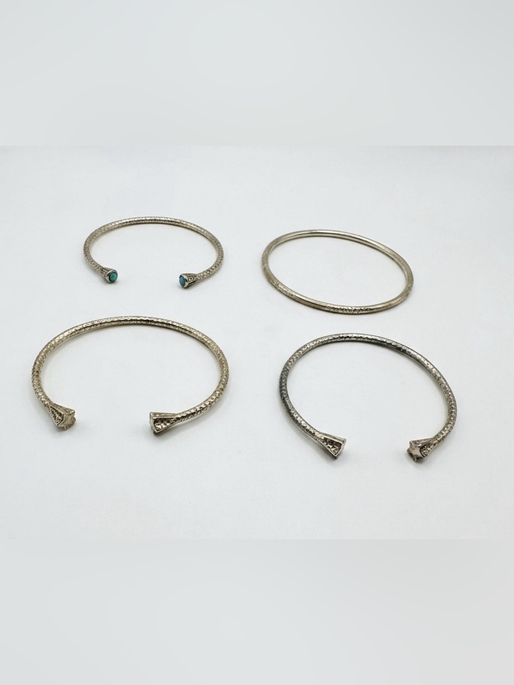 (4) Melinda Maria Assorted Gold Bangles